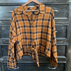 Rust and Blue Tie Flannel